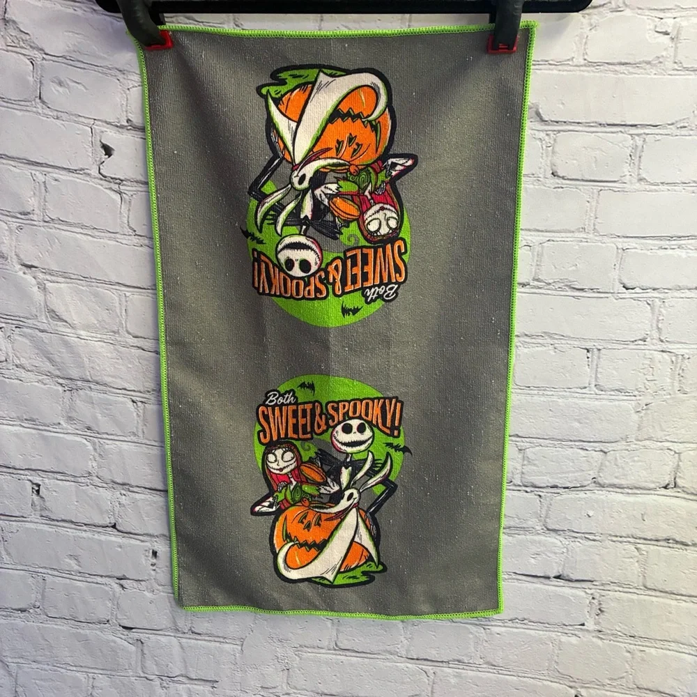 5/$20 Disney 100 Nightmare Before‎ Christmas Halloween Kitchen Towel Decor GUC